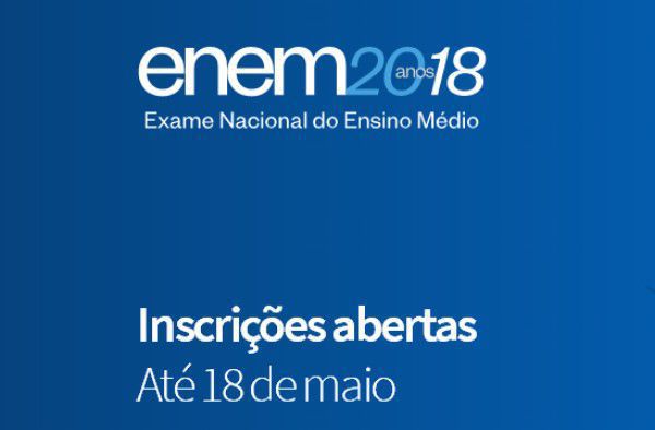 Inscrições para o ENEM estão abertas