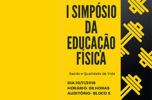 Curso de Educação Física promove simpósio sobre “Saúde e Qualidade de Vida”