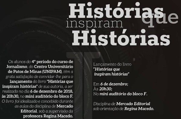 Histórias que inspiram Histórias será lançado nesta quinta-feira