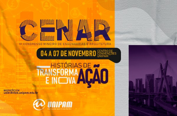 UNIPAM promove Congresso Mineiro de Engenharia e Arquitetura em novembro