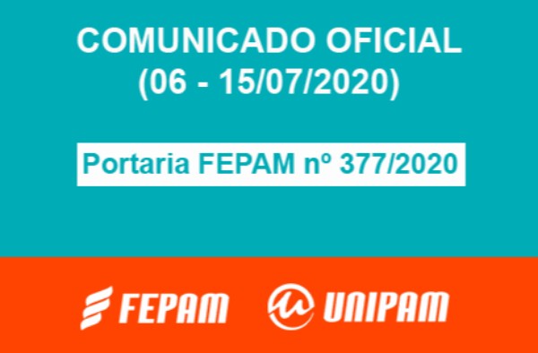 Comunicado oficial (06 -15/07/2020)