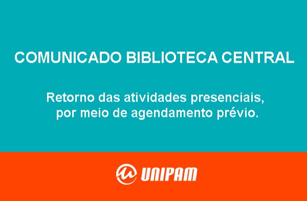 Comunicado: retorno das atividades na Biblioteca Central