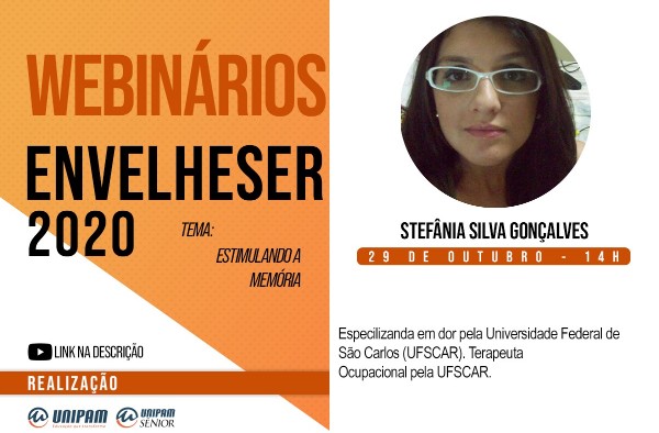 Estágio de Psicologia na Comunidade, UNIPAM Sênior e parceiros promovem Webinários