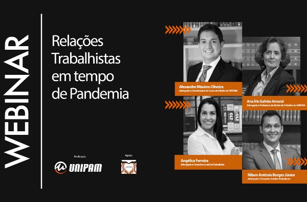 Relações Trabalhistas em Tempo de Pandemia é tema de webinar promovido pelo curso de Direito