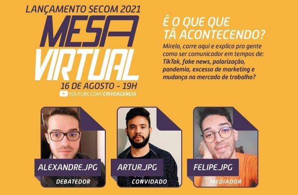 Mesa Virtual marca lançamento da Semana da Comunicação