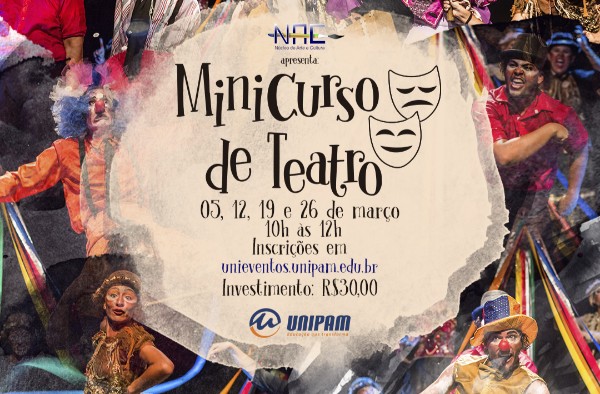 Núcleo de Arte e Cultura promove minicurso de teatro para iniciantes