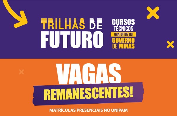 Matrículas para as vagas remanescentes do programa “Trilhas de Futuro” começam nesta terça-feira