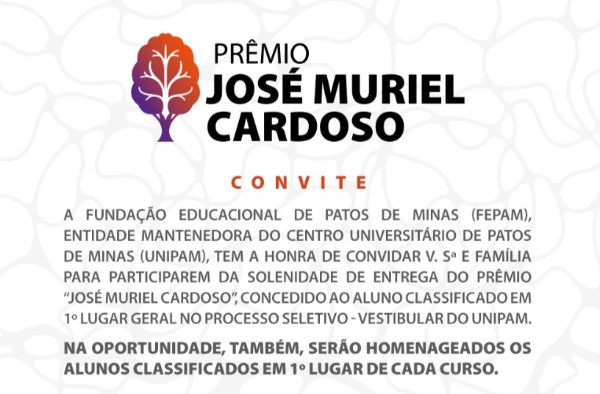 FEPAM e UNIPAM farão a entrega do Prêmio José Muriel Cardoso 