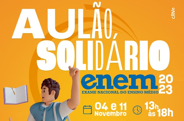 Colégio Equipatos, Colégio Marista, CNSG, Colégio Universitário e Salinha Dayane Alemar promoverão aulão solidário