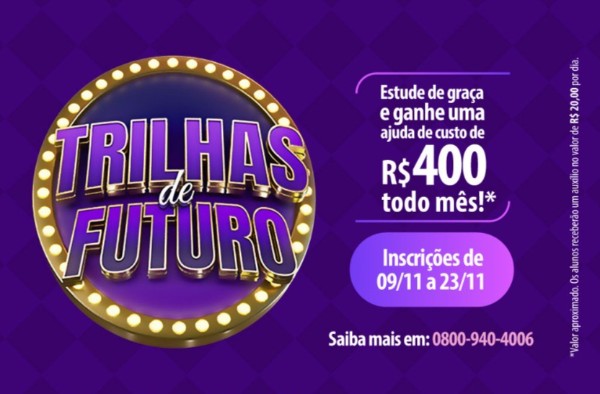 “Trilhas de Futuro” ofertará vagas gratuitas para cursos técnicos no Colégio Universitário