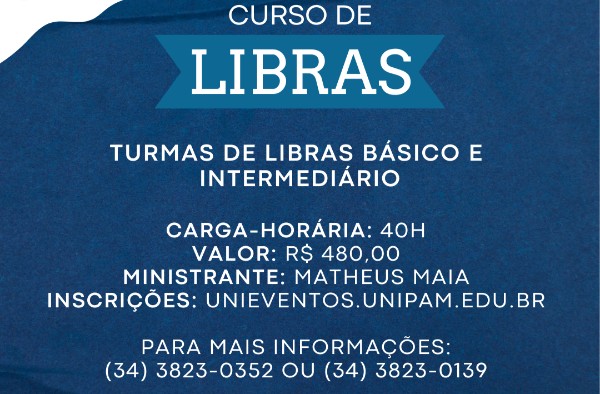 Curso de Libras será promovido no UNIPAM