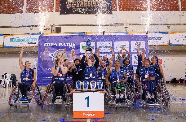 Equipe APP/UNIPAM/DB é campeã na Copa Patos 2024 de Basquete Sobre Rodas