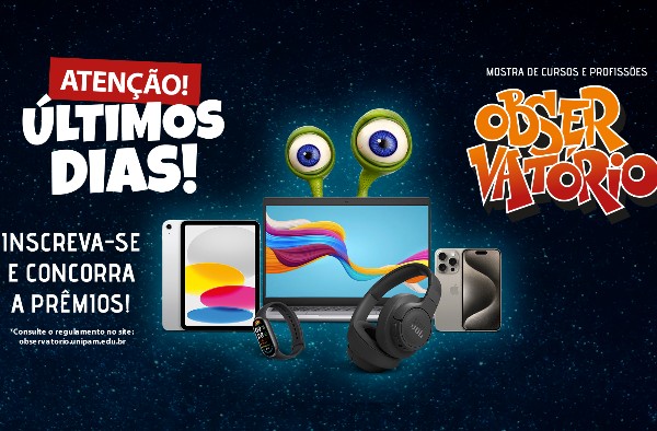 Últimos dias para se inscrever no Observatório UNIPAM