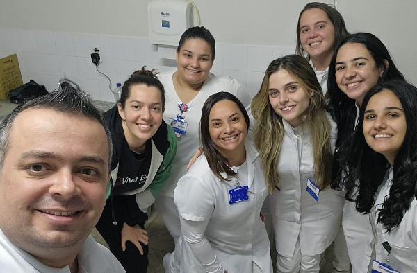 Curso de Enfermagem atua no Posto de Atendimento da Fenamilho 2025