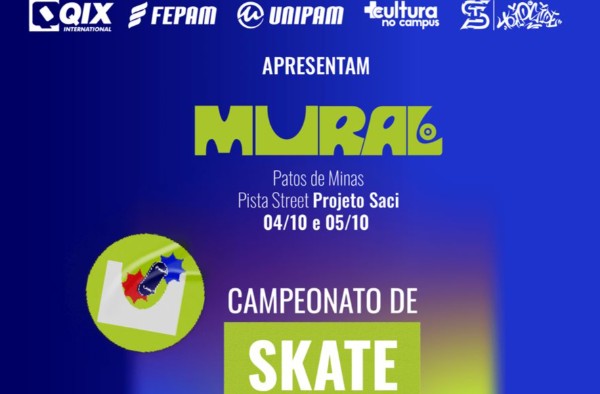 MURAL chega a Patos de Minas com apoio do UNIPAM e promete valorizar a cultura urbana   
